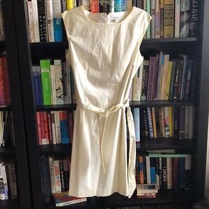 Banana Republic White & Yellow Dress